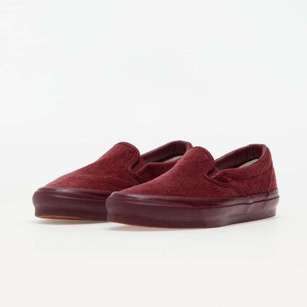 Vans OG Classic Slip-On (Velvet Embroidery) Pomegranate Red