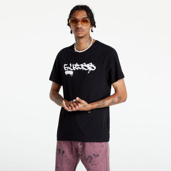 Tričko s krátkým rukávem GUESS Bio T-Shirt černé