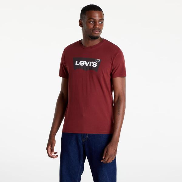 Tričko s krátkým rukávem Levi's ® Graphic Crewneck T-Shirt vínové