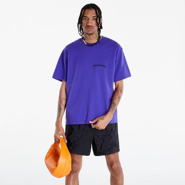 Tričko s krátkým rukávem PLEASURES Neural Heavyweight Shirt fialové