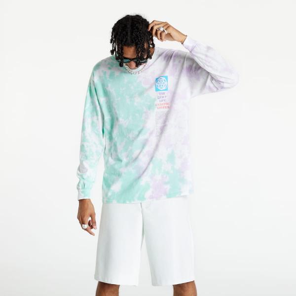 Tričko The Quiet Life Cymatic Sounds Long Sleeve Tee Purple/ Green XL