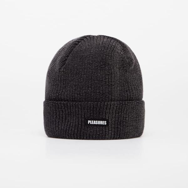 Dětská kšiltovka PLEASURES Impact Logo Beanie Black