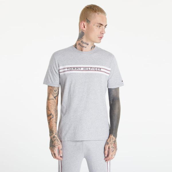 Tommy Hilfiger Signature Tape Logo T-Shirt Grey