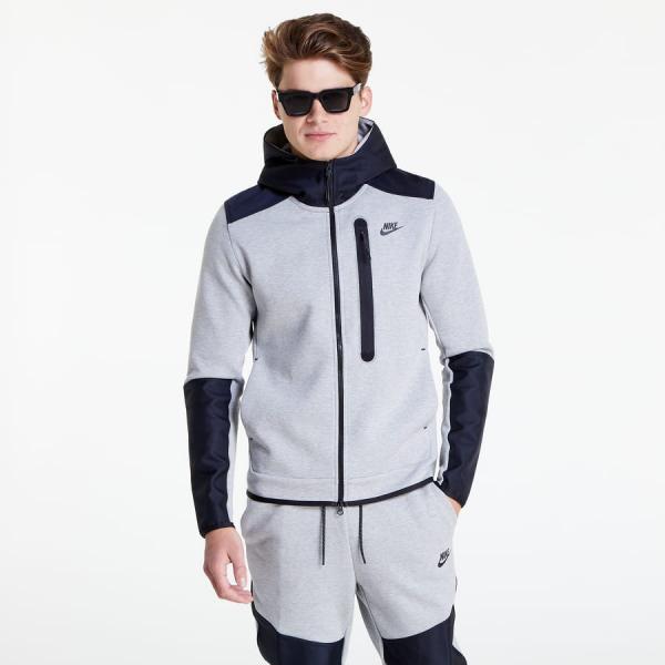 Mikina Nike Sportswear Tech Fleece Full Zip Top Grey