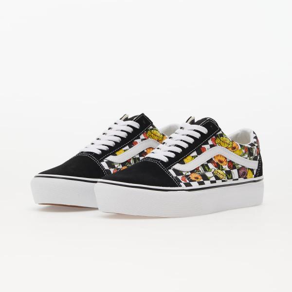 Vans Old Skool Platform Poppy Checkerboard Black