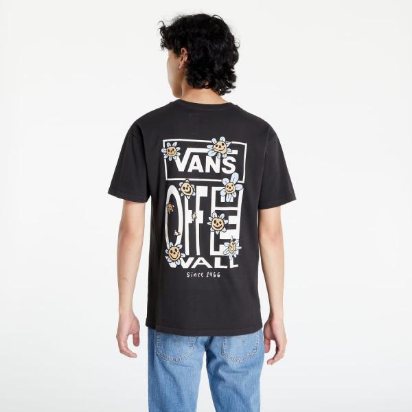 Tričko s krátkým rukávem Vans Trippy Grin Floral SS T-Shirt Černé