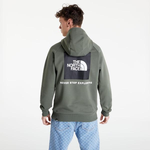 Mikina The North Face Raglan Red Box Hoodie Green