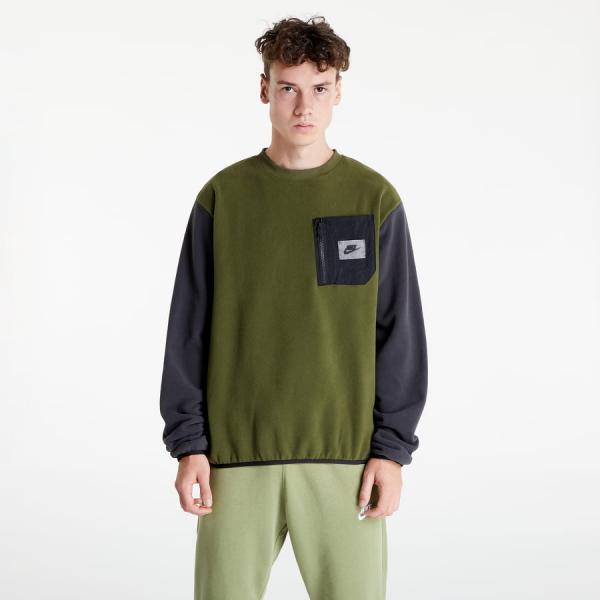 Mikina Nike Sportswear Therma-FIT Utility Fleece Sweatshirt Green XS