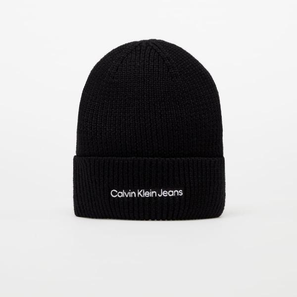 Kulich CALVIN KLEIN JEANS Institutional Embro Beanie Black