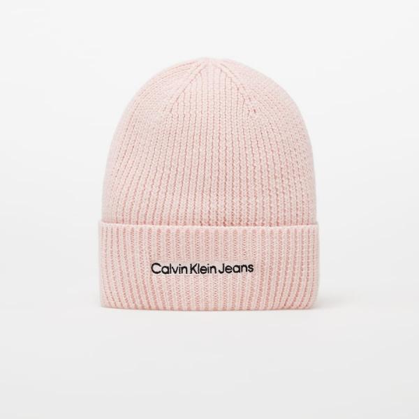 Kulich CALVIN KLEIN JEANS Institutional Embro Beanie Pink