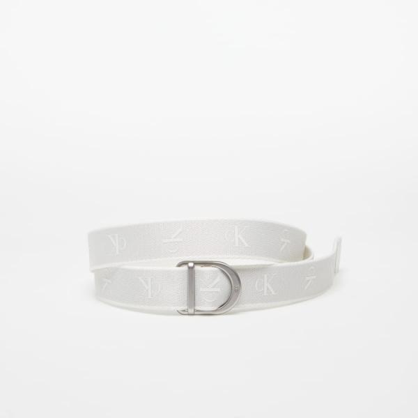 Pásek CALVIN KLEIN JEANS D-Ring Slider Belt 30MM Bílý 95