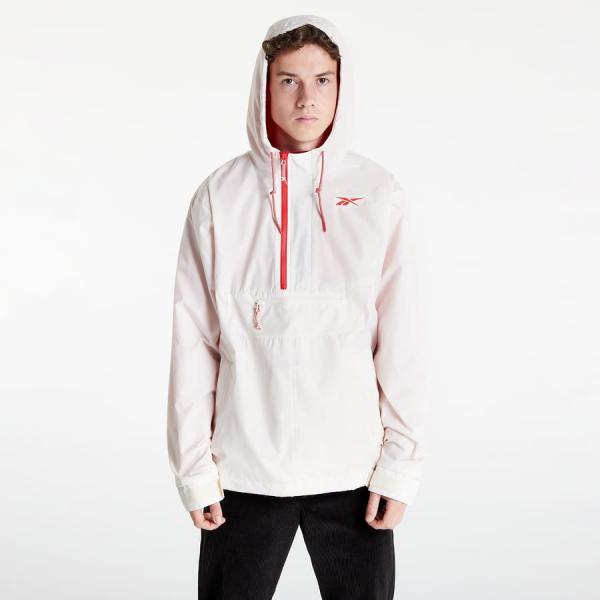 Podzimní bunda Reebok Vector Fleece Anorak Jacket Creamy