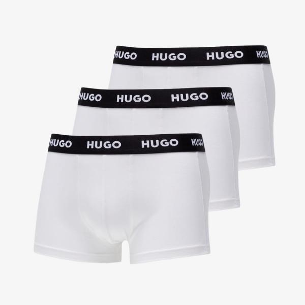 Boxerky Hugo Boss 3-Pack Of Logo-Waistband Trunks White L