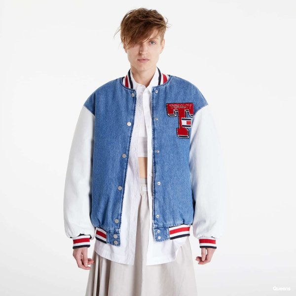 Bunda Tommy Jeans Denim Letterman Jack Denim Medium M