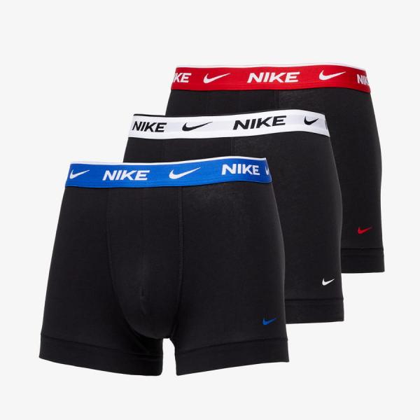 Nike Cotton Strech Boxer Brief 3-Pack Černé