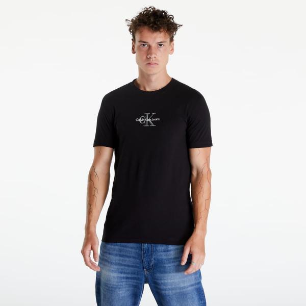 Tričko s krátkým rukávem CALVIN KLEIN JEANS Monogram Logo T-shirt Black