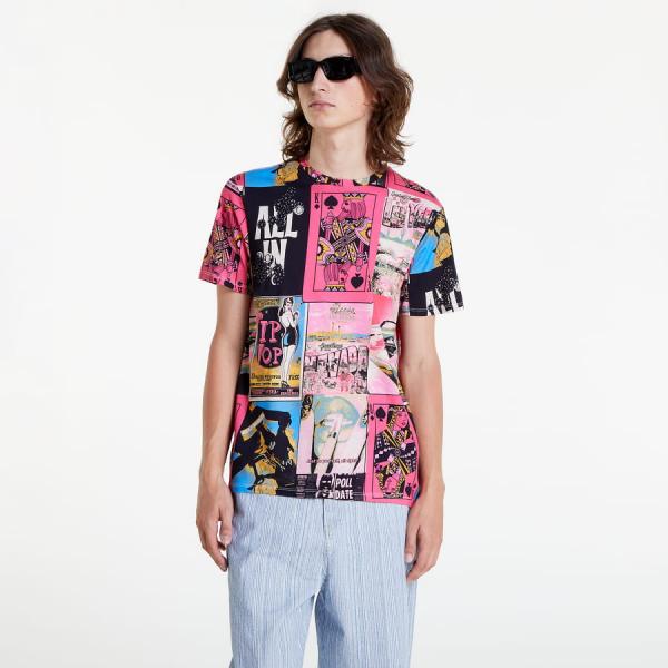 Tričko GUESS All Over Print T-shirt Pink M