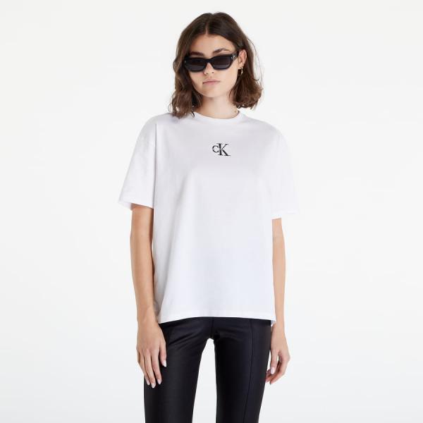 CALVIN KLEIN JEANS Organic Cotton Boyfriend T-Shirt White