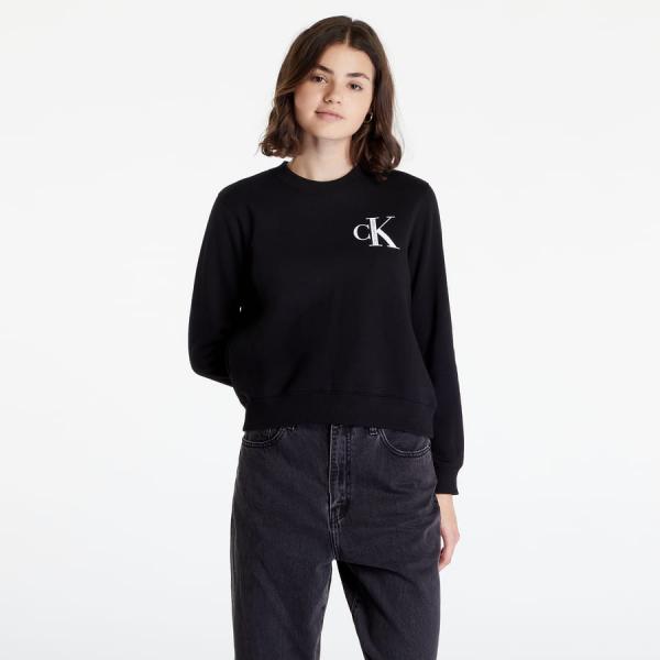 CALVIN KLEIN JEANS Institutional Crew Sweater Black
