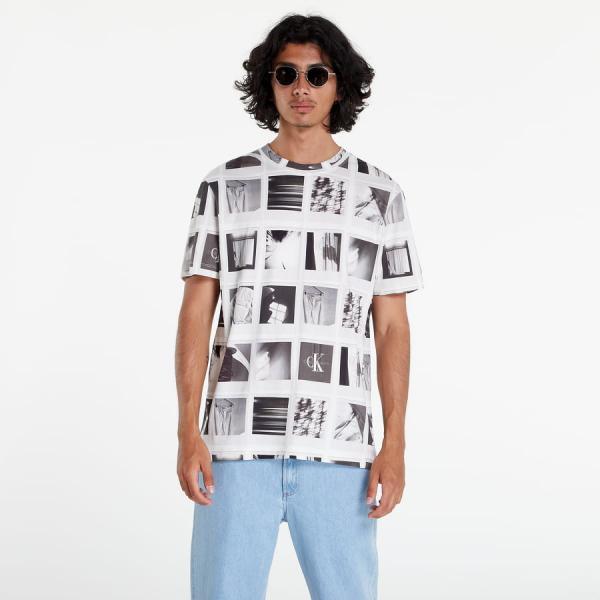 CALVIN KLEIN JEANS Polaroid AOP T-Shirt Cream