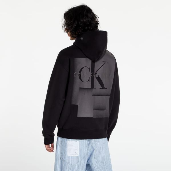 Mikina CALVIN KLEIN JEANS Monologo Gradient Mul Hoodie Black