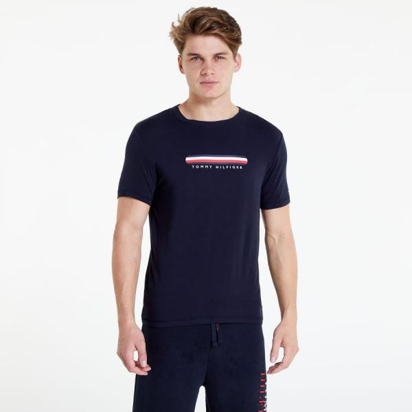 Tričko s krátkým rukávem Tommy Hilfiger Logo Crew Neck T-Shirt Navy