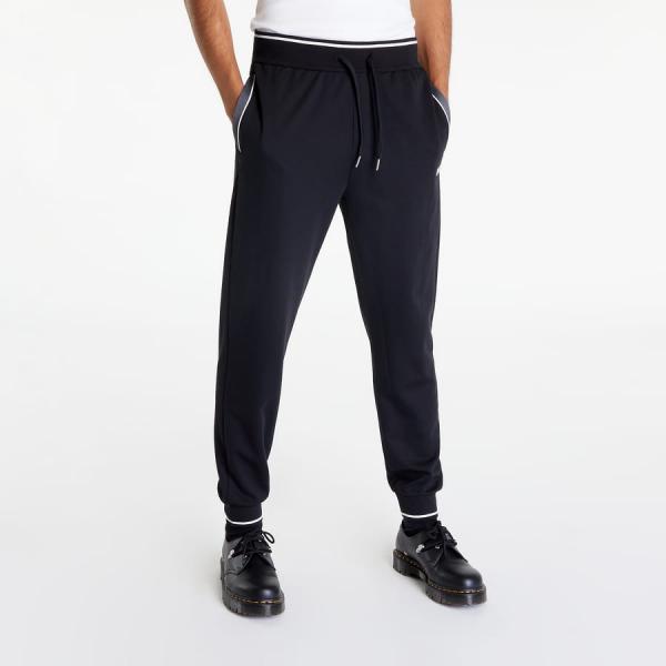 ´Pánské pyžamo Hugo Boss Cotton-Blend Tracksuit Bottoms With Embroidered Logo Černé