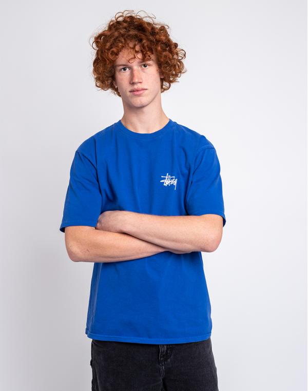 Tričko Stüssy Basic Stussy Pig. Dyed Tee blue
