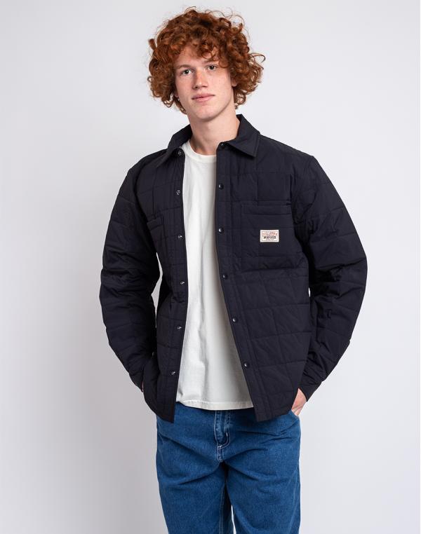Stüssy Quilted Fatigue Shirt black S