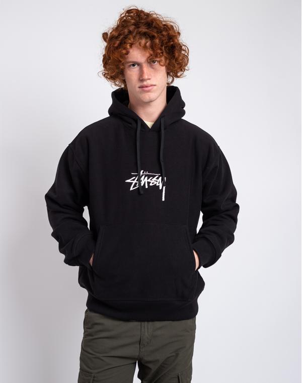 Stüssy Stock Logo App. Hood black L