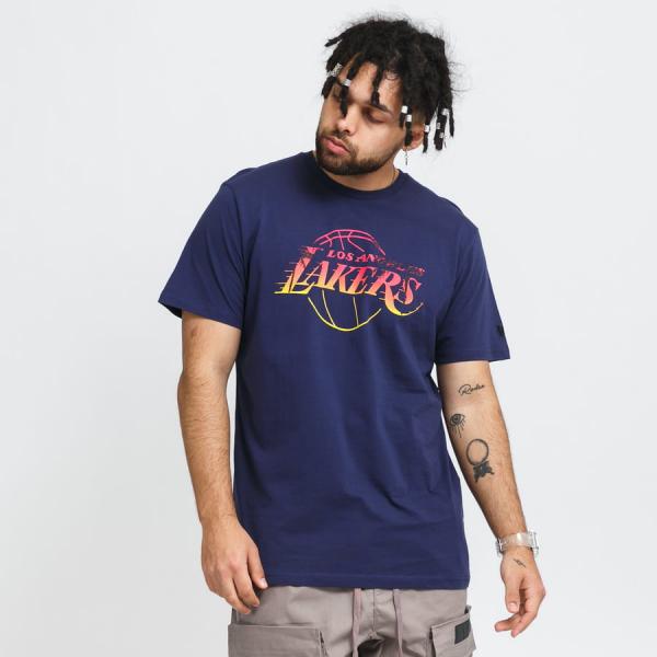 Tričko s krátkým rukávem New Era NBA Coastal Heat Infill Tee LA Lakers navy