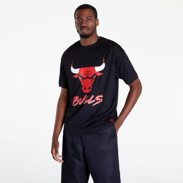 New Era NBA Script Mesh Tee Chicago Bulls Černé