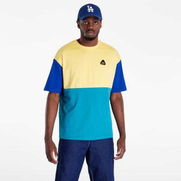 New Era Block Badge Tee Aqua/ Honeycomb
