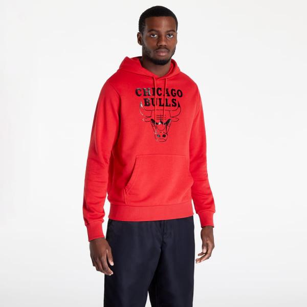 Mikina New Era NBA Foil Print Hoody Chicago Bulls Red