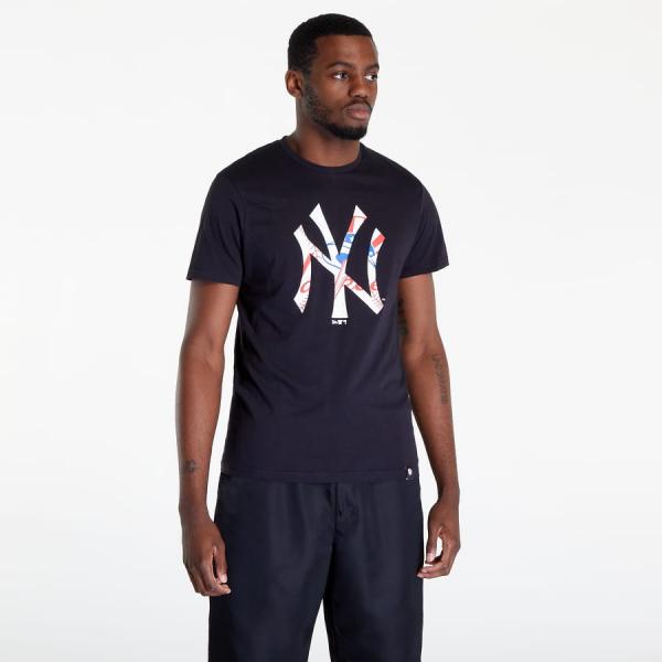 Tričko s krátkým rukávem New Era MLB Double Logo Tee New York Yankees Navy