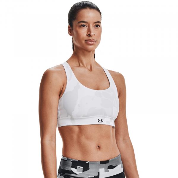 Under Armour Isochill Team Mid Bra White