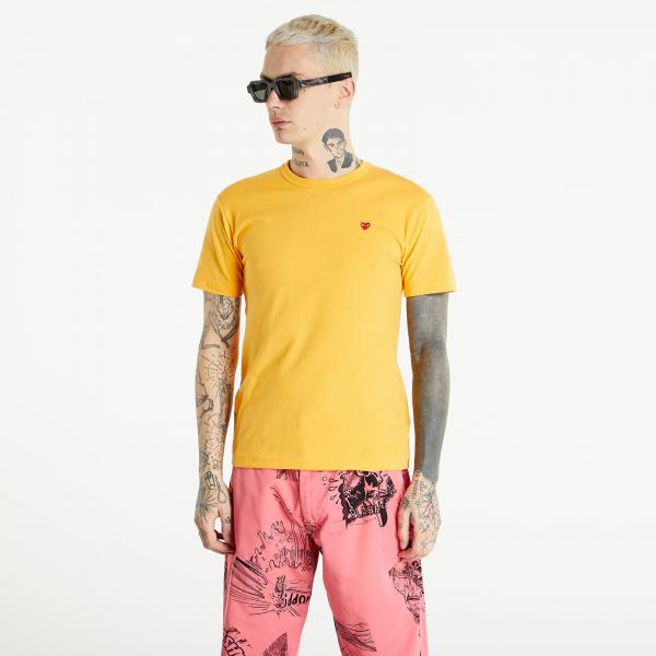 Tričko Comme des Garçons PLAY Heart Logo Tee Yellow M
