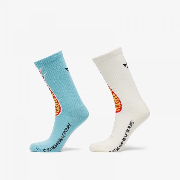 adidas x Sean Wotherspoon x Hot Wheels Crew Socks 2-Pack Mint Ton/ Cream White