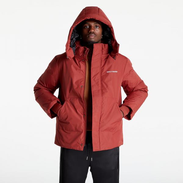 Daily Paper Nuraz Puffer Jacket Fiery Brick Red