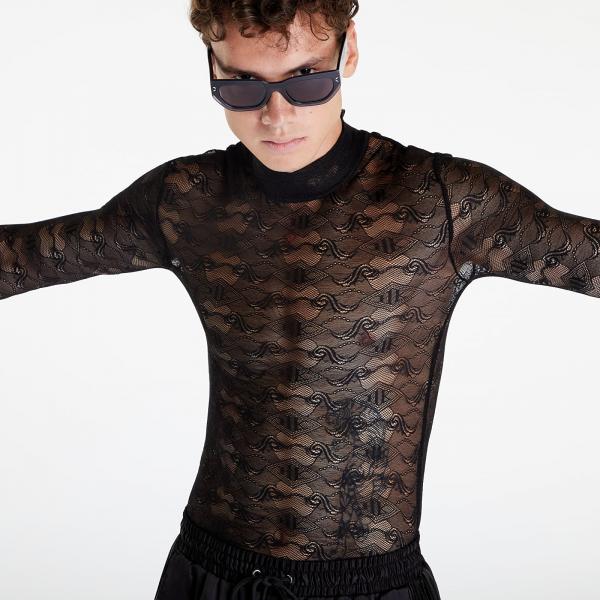 Han Kjøbenhavn Lace Monogram Turtleneck Long Sleeve Black