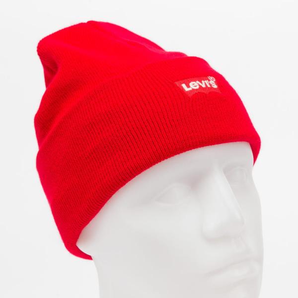 Kulich Levi's ® Red Batwing Embroide Beanie červený
