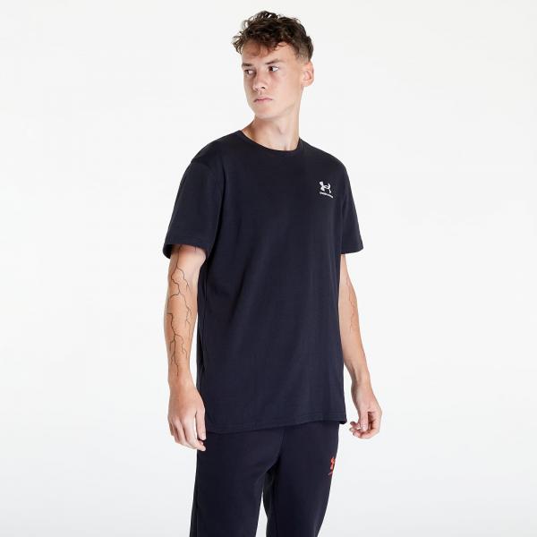 Tričko Under Armour Logo Emb Heavyweight Ss Black/ White XXL