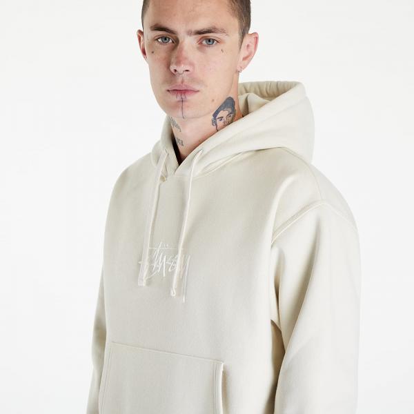 Stüssy Stock Logo Applique Hoodie Putty