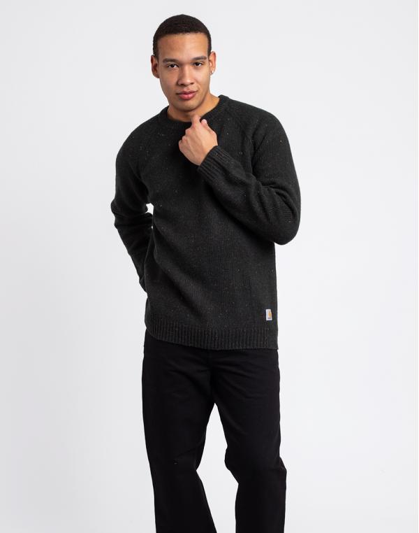 Carhartt WIP Anglistic Sweater Speckled Dark Cedar S
