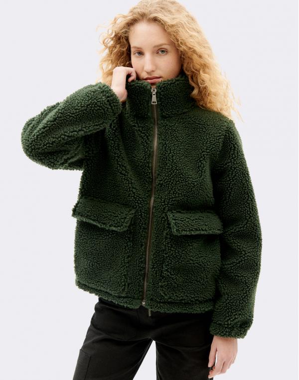 Thinking MU Dark Green Trash Sophie Jacket DARK GREEN XS