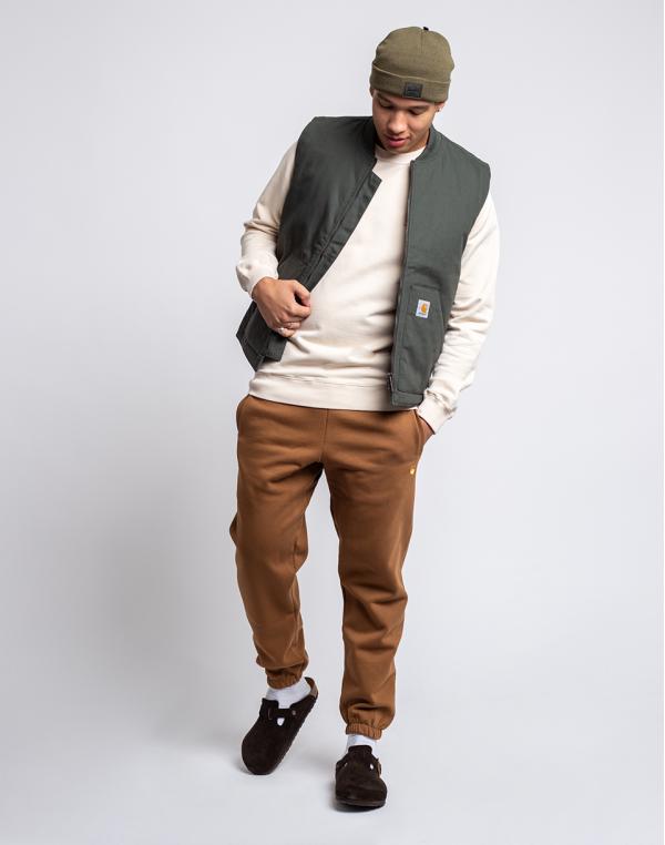 Carhartt WIP Chase Sweat Pant Hamilton Brown / Gold S