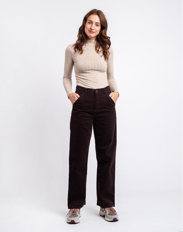 Carhartt WIP W' Simple Pant Dark Umber rinsed 26