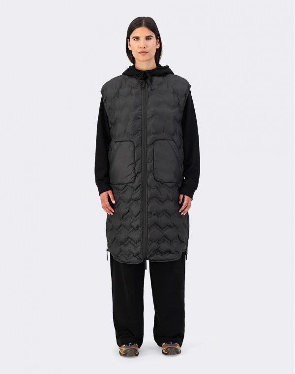 Maium Long Bodywarmer Black XS
