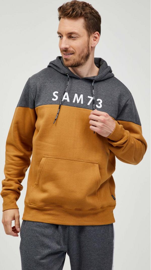 SAM 73 Pánská mikina ELDOS Hnědá