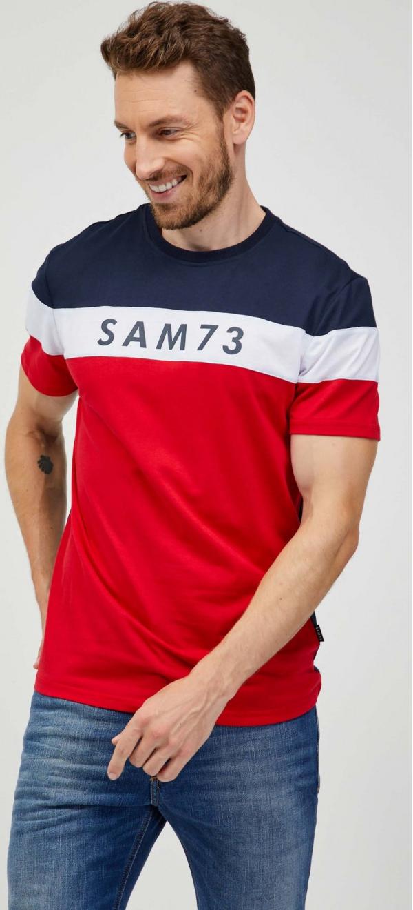 SAM 73 Pánské triko KAVIX Červená